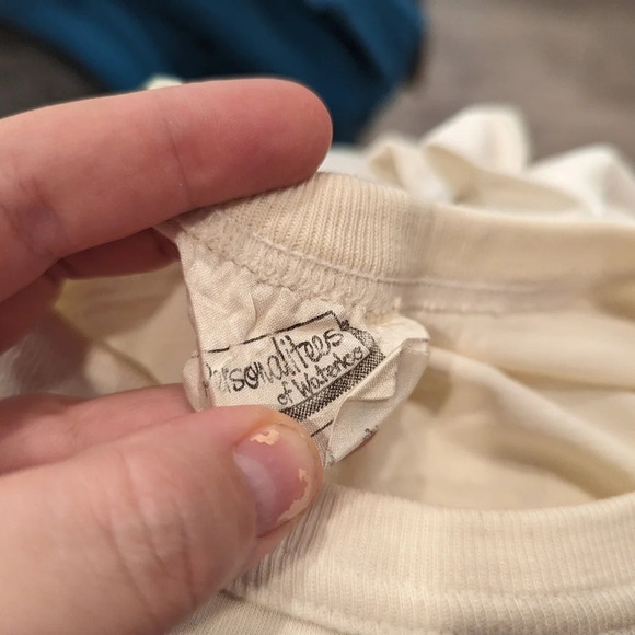 Vintage Single Stitch Highschool St. Jerome's Waterloo Green and White T Shirt S - Picture 7 of 9